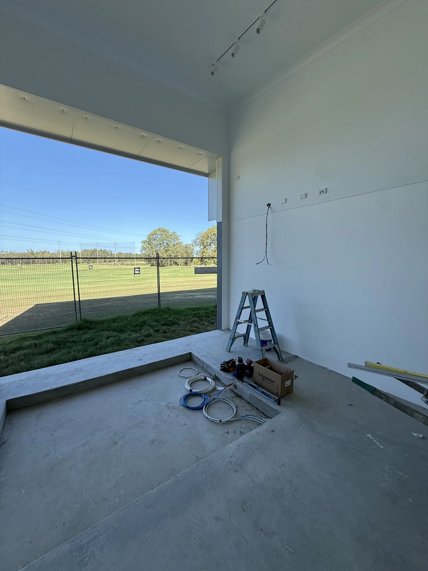 Commercial electrical rough-in at a Brisbane golf facility by Wire & Watt